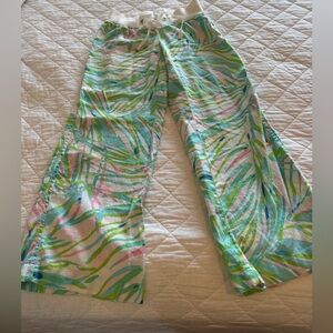 Lilly Pulitzer 100% Linen Beach Pant Size Small
